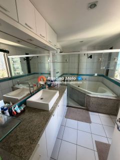 Edf. José Paes de Andrade, apartamento nascente, 164m², 3 (suítes sendo 1 master com banheira), 3 vagas, lazer completo, Boa Viagem.