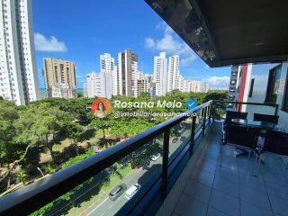 Edf. QUEBRA MAR , apartamento 160 m², vista mar, varanda, 3 quartos (2 suítes), 2 vagas, lazer completo, Boa Viagem.
