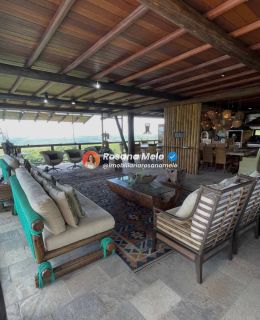 Cond. Asa Branca, casa com vista para o vale, 500m², varanda, 5 suítes, área de lazer, Gravatá