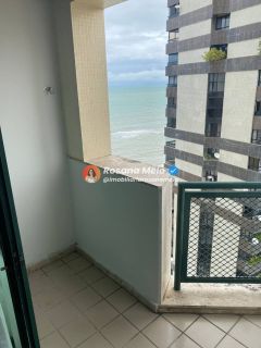 Edf. Costa Mar by Atlântica, stúdio mobiliado beira mar, 30m², varanda, lazer completo, Piedade
