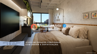 Edf. Millennium Urban Home, studio 24,58m² a 27,25m², 1 vaga, lazer completo, Boa Viagem.