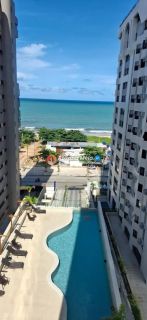 Edifício Beach Class Executive, andar alto, varanda, vista mar,  33m², 1 quarto (suíte), lazer completo, Pina.