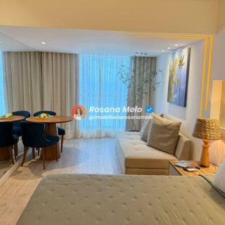 Edifício Beach Class Executive, andar alto, varanda, vista mar,  33m², 1 quarto (suíte), lazer completo, Pina.