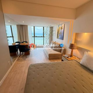 Edifício Beach Class Executive, andar alto, varanda, vista mar,  33m², 1 quarto (suíte), lazer completo, Pina.