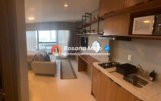Edf Icon design living , 30m² , Mobiliado, Vista Mar