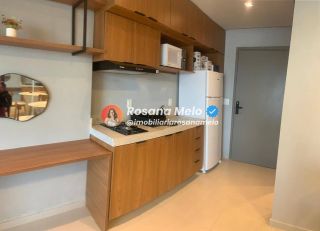 Edf Icon design living , 30m² , Mobiliado, Vista Mar