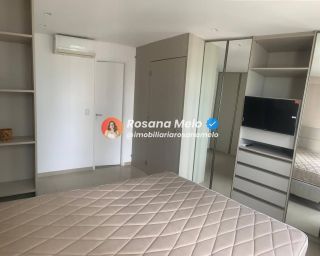 Apartamento com 54m², beira-mar, 1 suíte, 1 vaga de garagem, mobiliado, Edf. Portal Ivanir Silvestre, em Boa Viagem