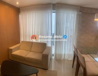 Apartamento com 49m², beira-mar, 1 suíte, 1 vaga de garagem, mobiliado, Edf. Portal Ivanir Silvestre, em Boa Viagem
