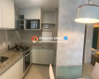 Apartamento com 49m², beira-mar, 1 suíte, 1 vaga de garagem, mobiliado, Edf. Portal Ivanir Silvestre, em Boa Viagem