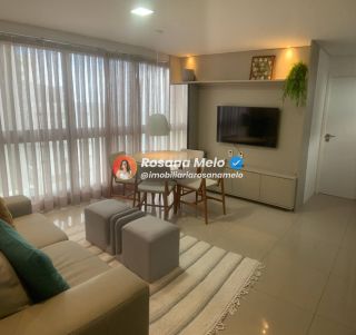 Apartamento com 54m², beira-mar, 1 suíte, 1 vaga de garagem, mobiliado, Edf. Portal Ivanir Silvestre, em Boa Viagem