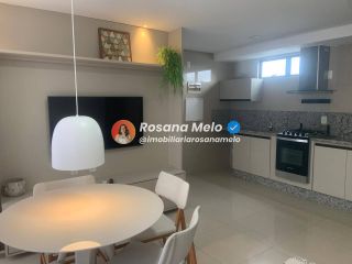 Apartamento com 54m², beira-mar, 1 suíte, 1 vaga de garagem, mobiliado, Edf. Portal Ivanir Silvestre, em Boa Viagem