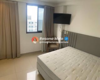 Apartamento com 54m², beira-mar, 1 suíte, 1 vaga de garagem, mobiliado, Edf. Portal Ivanir Silvestre, em Boa Viagem