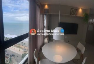 Apartamento com 54m², beira-mar, 1 suíte, 1 vaga de garagem, mobiliado, Edf. Portal Ivanir Silvestre, em Boa Viagem