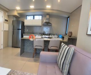 Apartamento com 48m², beira-mar, 1 suíte, 1 vaga de garagem, mobiliado, Edf. Portal Ivanir Silvestre, em Boa Viagem