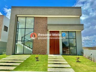 Casa com 188m², 4 suítes, piscina e terraço gourmet no Condomínio Portal de Vigo, em Gravatá