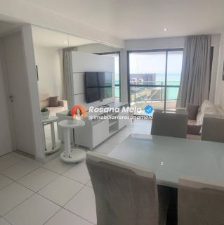 Apartamento mobiliado com 1 quarto, próximo ao mar, no Edf. Parque Atlântico em Boa Viagem