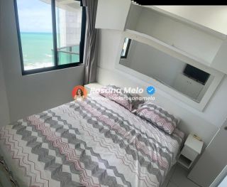 Apartamento mobiliado com 1 quarto, próximo ao mar, no Edf. Parque Atlântico em Boa Viagem