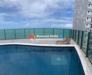 Apartamento mobiliado com 1 quarto, próximo ao mar, no Edf. Parque Atlântico em Boa Viagem