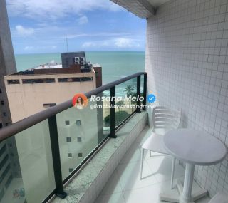 Apartamento mobiliado com 1 quarto, próximo ao mar, no Edf. Parque Atlântico em Boa Viagem