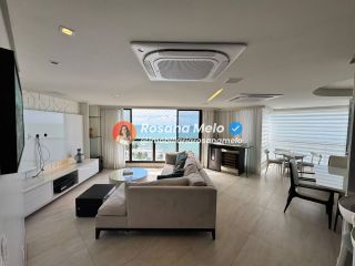 Apartamento à beira-mar para alugar com 160m², 3 suítes, mobiliado, Edf. Ivanir Silvestre, em Boa Viagem