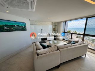 Apartamento à beira-mar para alugar com 160m², 3 suítes, mobiliado, Edf. Ivanir Silvestre, em Boa Viagem