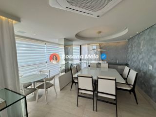 Apartamento à beira-mar para alugar com 160m², 3 suítes, mobiliado, Edf. Ivanir Silvestre, em Boa Viagem