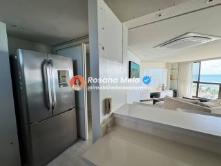 Apartamento à beira-mar para alugar com 160m², 3 suítes, mobiliado, Edf. Ivanir Silvestre, em Boa Viagem