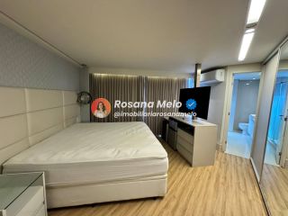 Apartamento à beira-mar para alugar com 160m², 3 suítes, mobiliado, Edf. Ivanir Silvestre, em Boa Viagem
