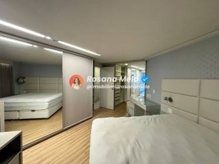 Apartamento à beira-mar para alugar com 160m², 3 suítes, mobiliado, Edf. Ivanir Silvestre, em Boa Viagem