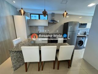 Apartamento mobiliado à beira-mar para alugar com 60m², 2 quartos (1 suíte), Edf. Ivanir Silvestre, em Boa Viagem