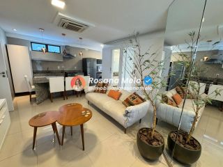Apartamento mobiliado à beira-mar para alugar com 60m², 2 quartos (1 suíte), Edf. Ivanir Silvestre, em Boa Viagem
