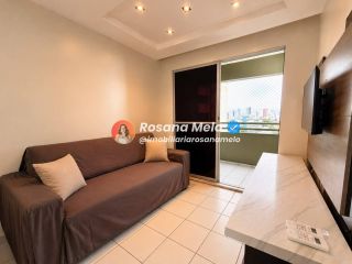 Apartamento mobiliado para alugar com 60m², 2 quartos (1 suíte), varanda, Edf. BlueVille Condomínio Clube, em Candeias