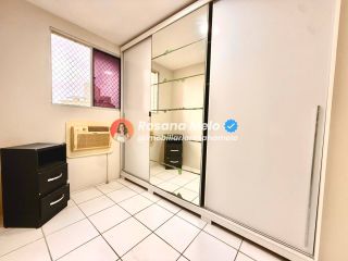 Apartamento mobiliado para alugar com 60m², 2 quartos (1 suíte), varanda, Edf. BlueVille Condomínio Clube, em Candeias