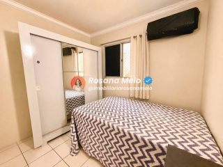 Apartamento mobiliado para alugar com 60m², 2 quartos (1 suíte), varanda, Edf. BlueVille Condomínio Clube, em Candeias