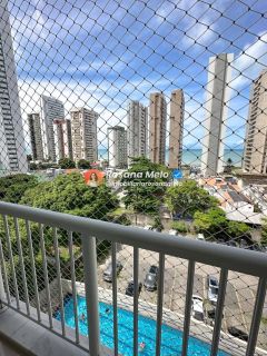 Apartamento mobiliado para alugar com 65m², 2 quartos (1 suíte), varanda, Edf. Vita Praia, em Piedade