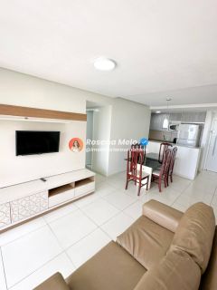 Apartamento mobiliado para alugar com 65m², 2 quartos (1 suíte), varanda, Edf. Vita Praia, em Piedade