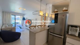 Apartamento térreo à venda com 72,97m², piscina privativa, 2 quartos, Condomínio La Fleur Polinésia, em Muro Alto