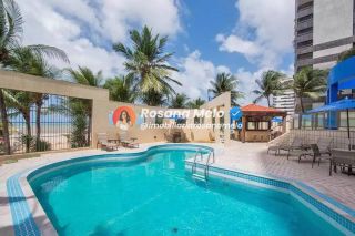 Apartamento à beira-mar para alugar com 30m², varanda com vista para o mar, Condomínio Costa Mar By Atlântica, em Piedade