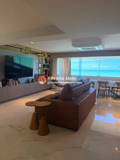 Apartamento à beira-mar, porteira fechada, à venda com 180m², 3 quartos (2 suítes), Edf. Saint Just, em Boa Viagem