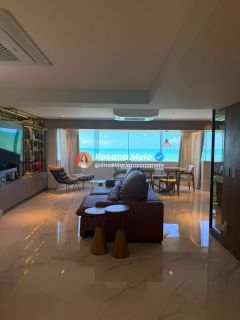Apartamento à beira-mar, porteira fechada, à venda com 180m², 3 quartos (2 suítes), Edf. Saint Just, em Boa Viagem