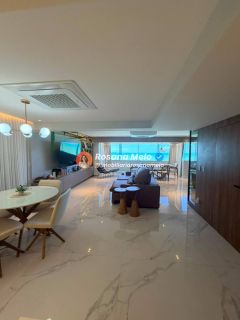 Apartamento à beira-mar, porteira fechada, à venda com 180m², 3 quartos (2 suítes), Edf. Saint Just, em Boa Viagem