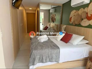 Flat de luxo à venda, porteira fechada, 1 quarto, Varandas do Porto Residence, em Porto de Galinhas