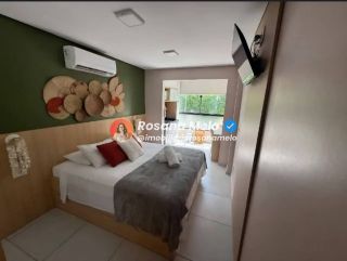 Flat de luxo à venda, porteira fechada, 1 quarto, Varandas do Porto Residence, em Porto de Galinhas