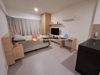 Edf Domus Augusto Lins e silva,26m,Studio mobiliado e decorado,vista mar.