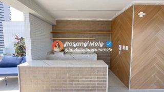 Edf Domus Augusto Lins e silva,26m,Studio mobiliado e decorado,vista mar.