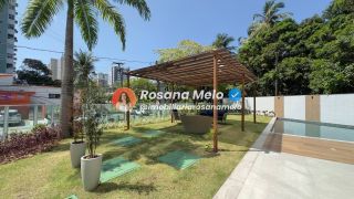 Edf Domus Augusto Lins e silva,26m,Studio mobiliado e decorado,vista mar.