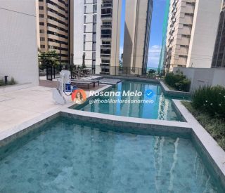 Apartamento 3 suítes, 131,77m², varanda, Edf. Léo Monte, Boa Viagem