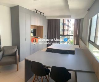 Studio 30m², mobiliado, Edf. Rooftop, Boa Viagem