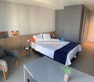Studio 30m², piscina e academia, Edf. Rooftop, Boa Viagem