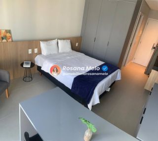 Studio 30m², piscina e academia, Edf. Rooftop, Boa Viagem